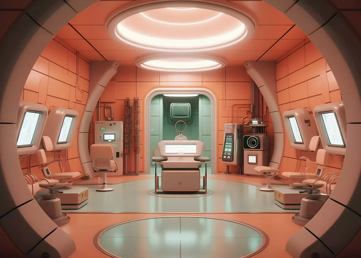 Space retro medical room
